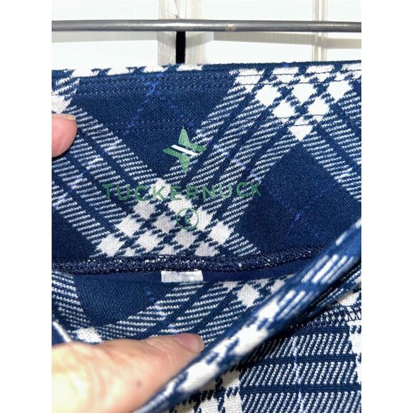 Tuckernuck Women's A-Line Plaid Skort Blue Knee Length Size S - Picture 4 of 8